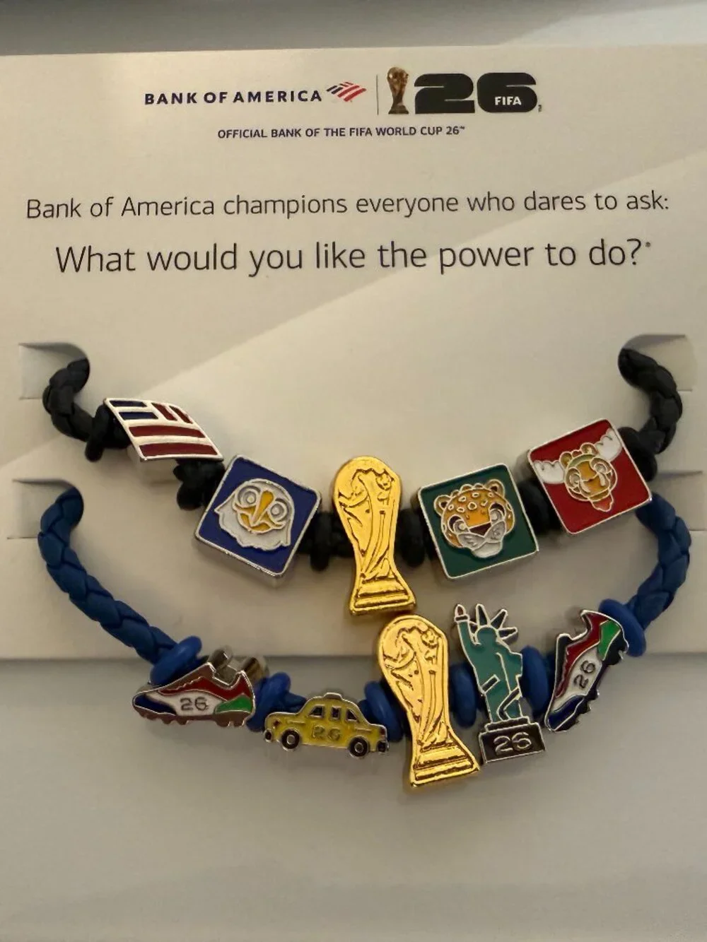 FIFA World Cup 2026 Bank of America BofA Fan Band Bracelet NYC Official SMALL